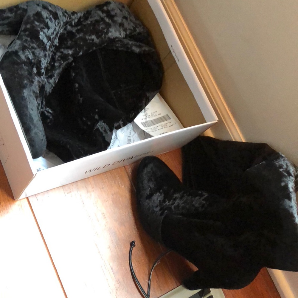 black thigh highs